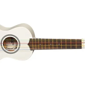 Zertifiziert Baton Rouge UR1-S WT Ukulele Sopran weiß