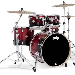 Abverkauf PDP Concept Maple - Red to Black Fade Lacquer