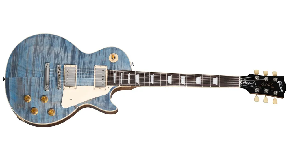 Gibson LP Std 50s Figured Top Ocean Blue Versand Am Gleichen Tag