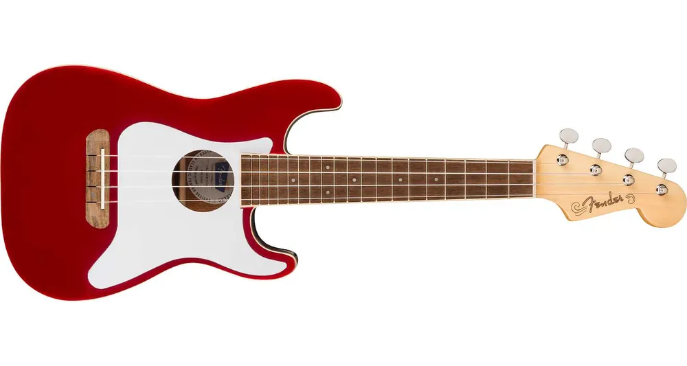 Fender Fullerton Strat Ukulele Candy Apple Red Expressversand