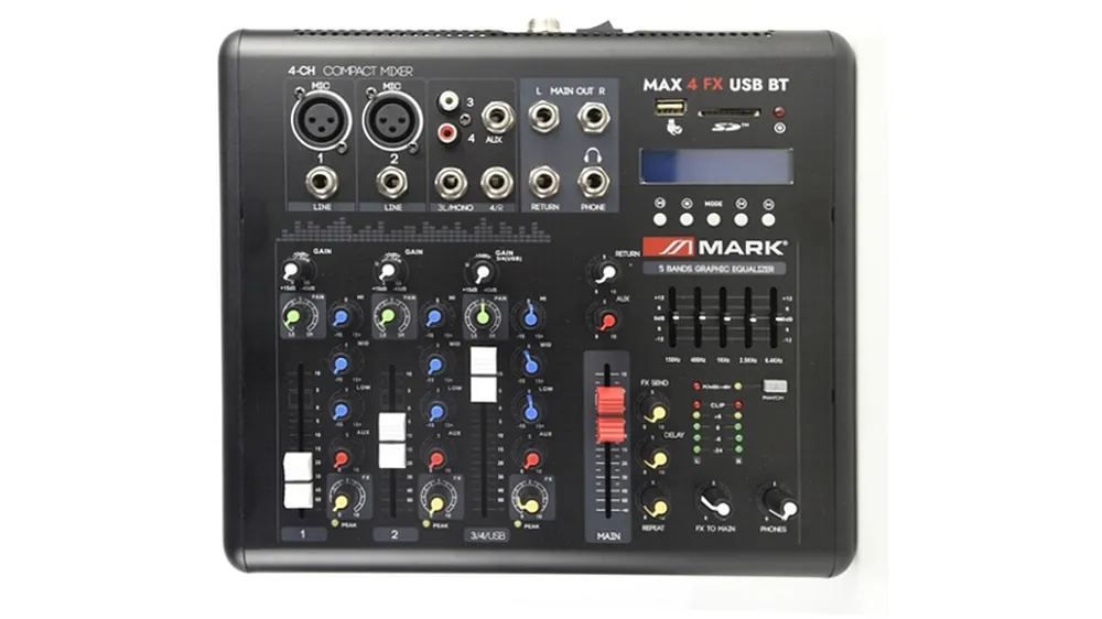 Saisonangebot Mark Max 4 FX USB BT Mixer