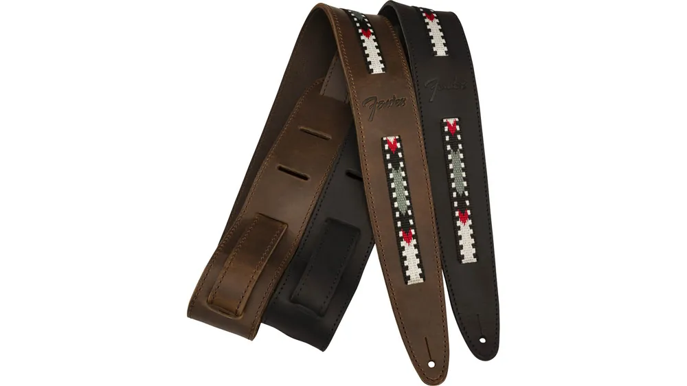 Top-Preis Fender Paramount Leder Gitarrengurt Braun