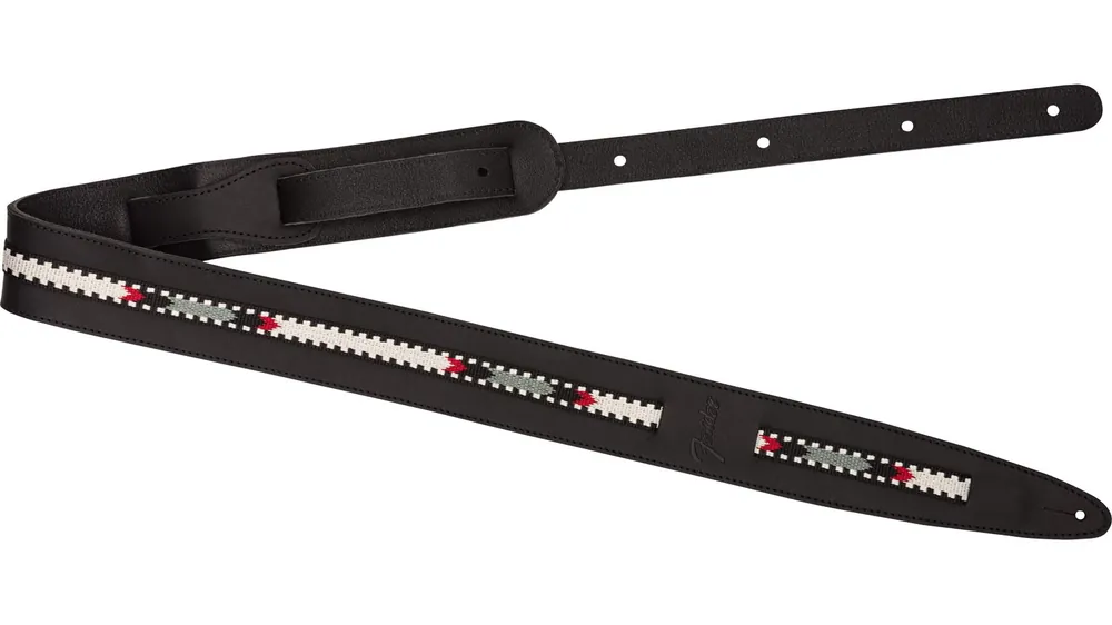 Bestpreis Fender Paramount Leather Strap Black