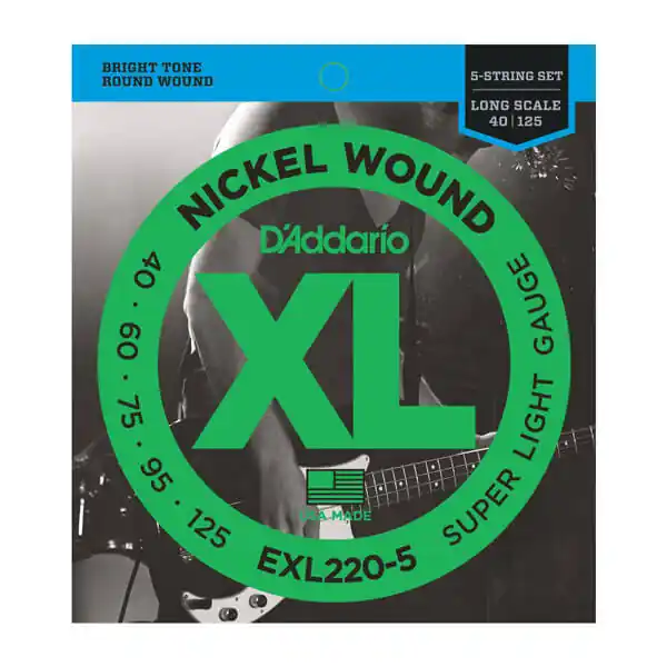 Neuheit D´Addario EXL220-5 5-String/Long Scale/Super Light