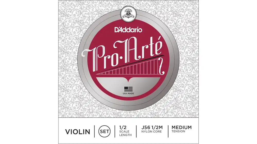 Markenware Daddario J56 1/2M Violin Saiten Medium Nylon Kern
