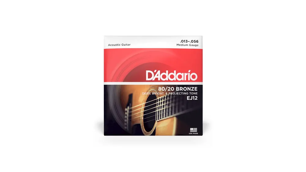 Daddario EJ12 13-56 Bronze Acoustic 80/20 Saiten Meistverkauft