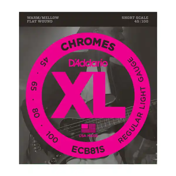 Wochenendangebot D´Addario ECB81S Flatwound Short Scale/Light