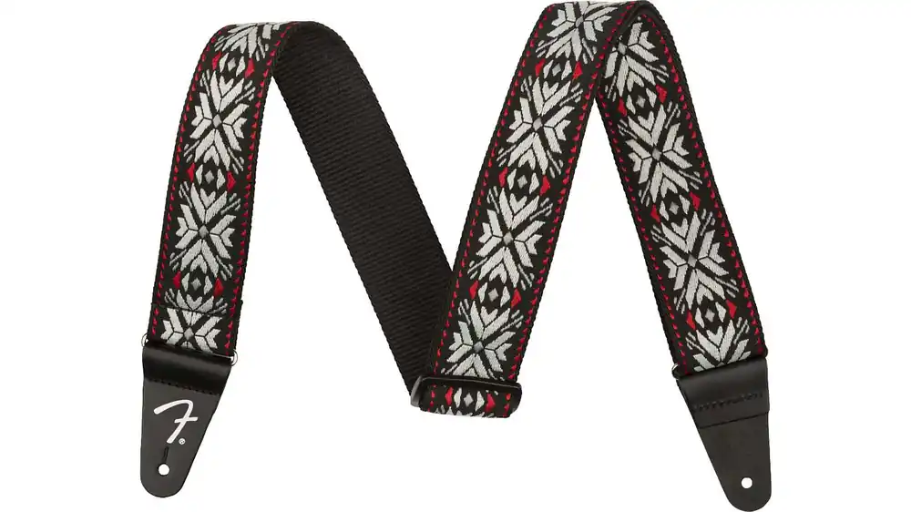 Fender Pasadena Gitarrengurt Red Snowflake Geprüft