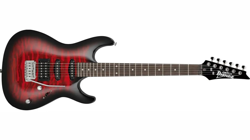 Ibanez GSA60QA-TRB E-Gitarre Transparent Red Burst Echt