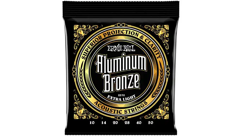 Ernie Ball EB2570 Aluminum Bronze Akustiksaiten 010-050 Meistverkauft