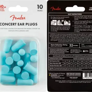 Preisknaller Fender Concert Ear Plugs 10 Paar Daphne Blue