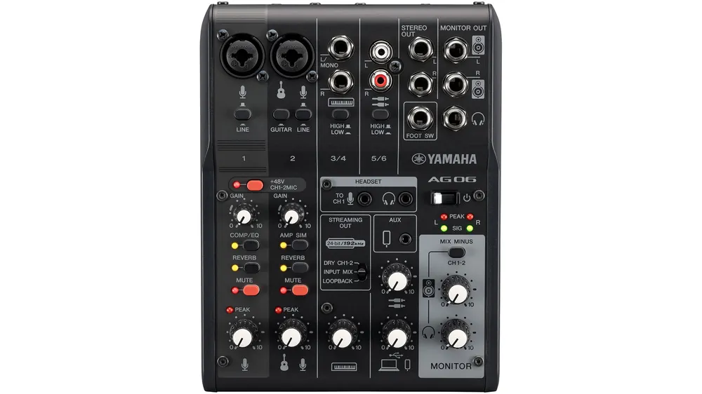 Yamaha AG06 MK2 black Solange Der Vorrat Reicht