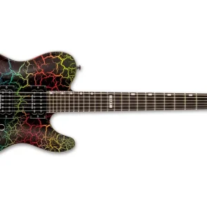 Schnäppchen ESP LTD Eclipse 87 NT Rainbow Crackle