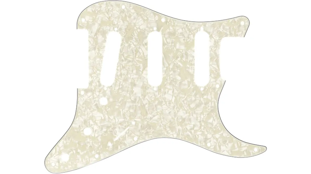 Must-Have Fender Pickguard Stratocaster S/S/S 11-Hole Mount Aged White
