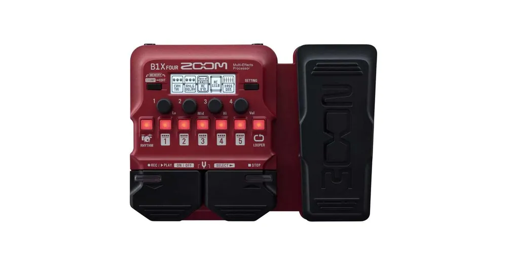 Zoom B1X FOUR Bass Effects Pedal Schnäppchen