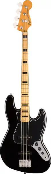 Fender Squier CV '70s Jazz Bass MN - BLK Versand Am Gleichen Tag