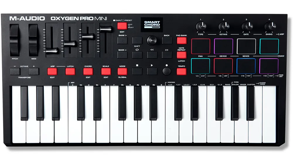 M-Audio Oxygen Pro mini 32 USB MIDI Keyboard Controller Versand Am Gleichen Tag