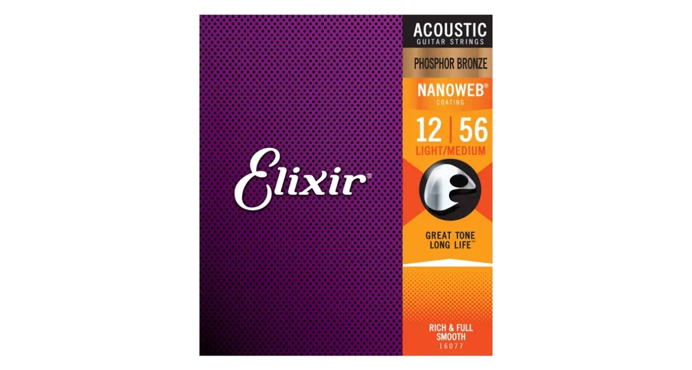 Elixir 16077 Acoustic Phosphor Bronze LM 12-56 Highlight