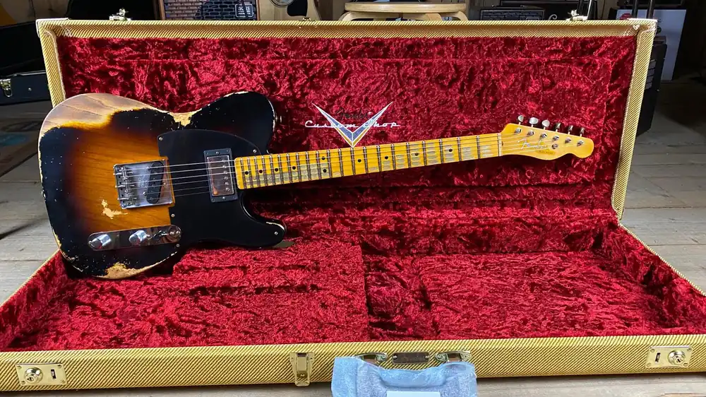 Sichere Zahlung Fender 1951 HS Tele Heavy Relic Wide-Fade 2-Color Sunburst