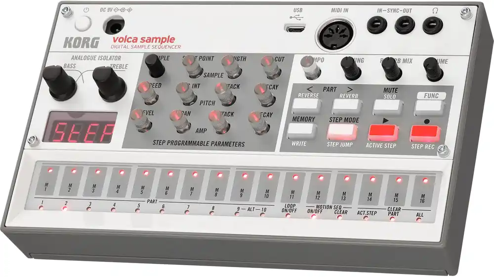 Korg Volca Sample 2 mit Sequenzer Neue Kollektion
