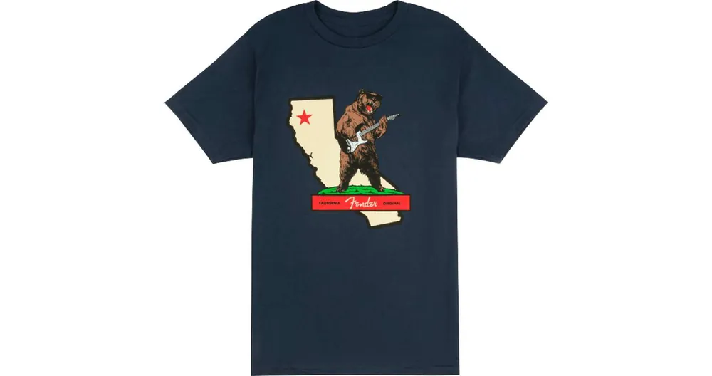 Fender T-Shirt Rocks Cali Navy XL Mega-Angebot