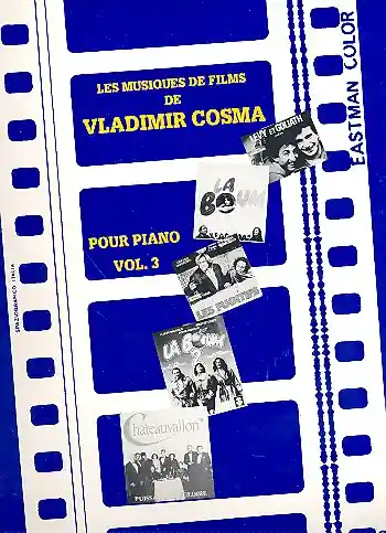 Les Musiques de Film de Vladimir Cosma vol.3: pour piano Sale
