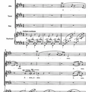 Amen for mixed chorus, soli and keyboard Kostenloser Versand