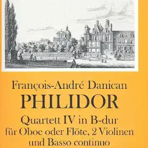 Aktuell Quartett B-Dur Nr.4 für Oboe (Flöte), 2 Violinen und Bc