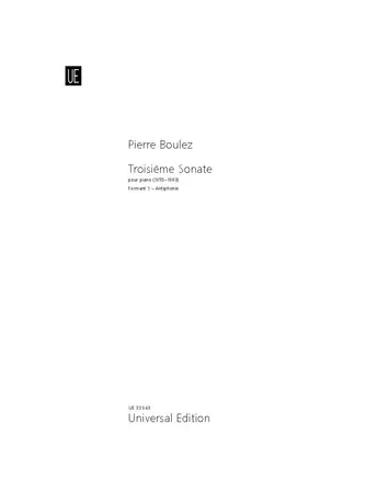 Troisième Sonate: Formant 1: Antiphonie für Klavier Must-Have