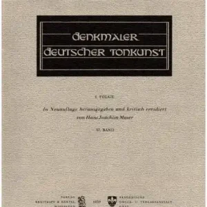 Ausverkauf Denkmäler deutscher Tonkunst Folge 1 Band 57 24 Oden (Telemann) und