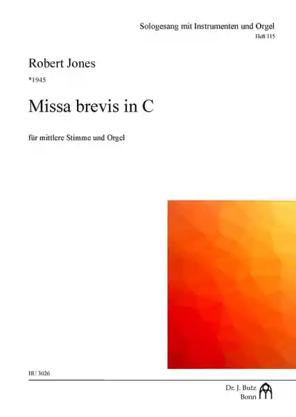 Direktkauf Missa brevis in C für mittlere Stimme und Orgel
