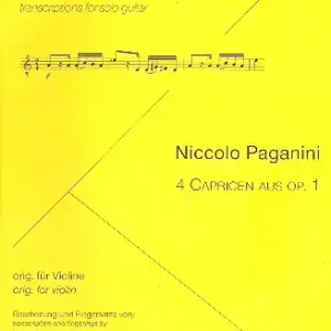Meistverkauft 4 Capricen aus op.1 für Gitarre (original für Violine)