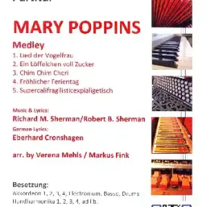Mary Poppins - Medley für Akkordeonorchester Kostenloser Rückversand