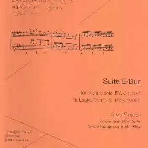 Markenprodukt Suite E-Dur BWV1006 (1006a) für Gitarre