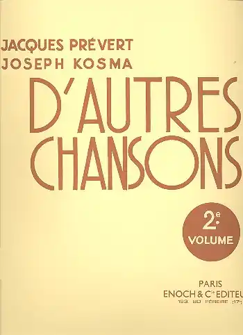 Expressversand D'autres chansons vol.2: album pour voix et piano