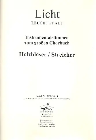 Jetzt Kaufen Licht leuchtet auf für gem Chor und Instrumente