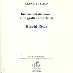 Knallerangebot Licht leuchtet auf für gem Chor und Instrumente