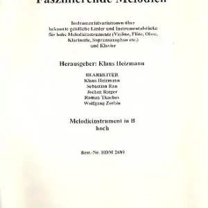 Faszinierende Melodien für hohes Melodieinstrument und Klavier (Orgel) Preisreduziert