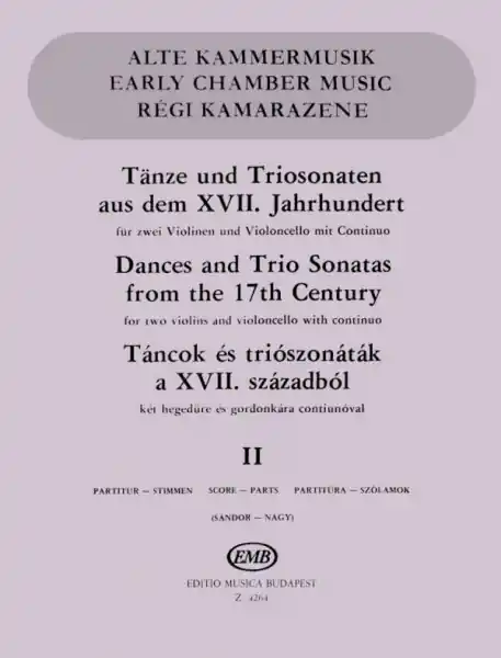Tänze und Triosonaten aus dem 18. Jahrhundert Band 2 für 2 Violinen, Neue Kollektion