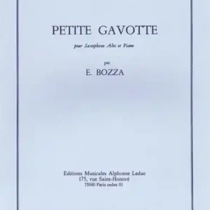 Neu Im Sortiment Petite gavotte pour saxophone alto et piano