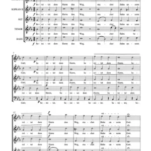 Motette "Bereitet dem Herrn den Weg" für gem Chor (SSATB) a cappella Rabatt