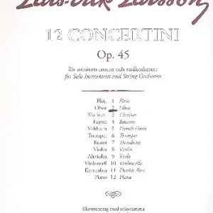 Ausverkauf Concertino op.45,2 for oboe and string orchestra