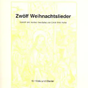 12 Weihnachtslieder für Viola und Klavier (Gesang ad lib) Preisreduziert