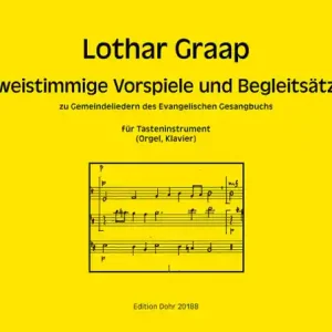Sofort Bestellen Zweistimmige Vorspiele und Begleitsätze für Tasteninstrument (Orgel/Klavier)