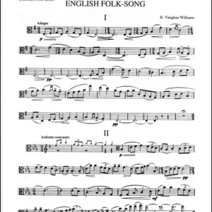 6 Studies in English Folk Song for viola (alternative for cello) Markenware