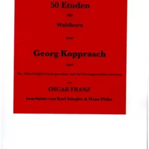 50 Etuden op.6 für Waldhorn Finale Aktion