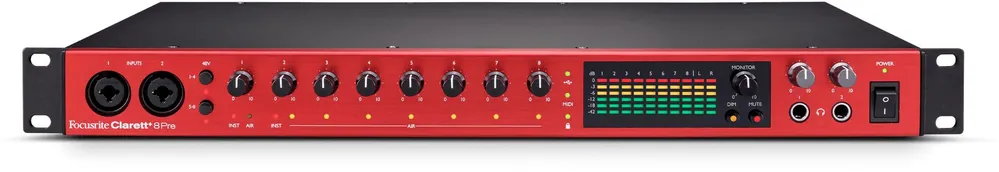 Neue Kollektion Focusrite Clarett + 8Pre