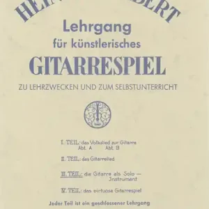 Kostenloser Rückversand Lehrgang für künstlerisches Gitarrespiel Band 3 für Gitarre