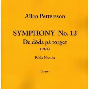 Symphonie no.12 'De döda pa torget' for mixed choir and orchestra Schneller Versand