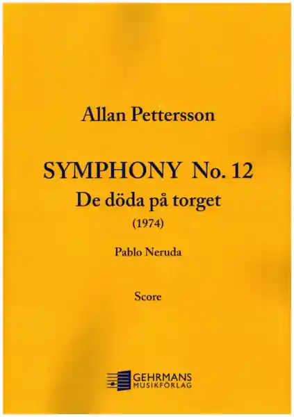 Symphonie no.12 'De döda pa torget' for mixed choir and orchestra Schneller Versand